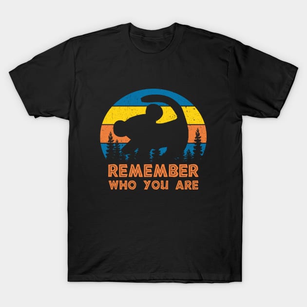 Remember Who You Are Retro T-Shirt by Symmetry Stunning Portrait